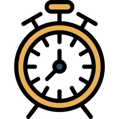 Saat simgesi, vektör illüstrasyonu