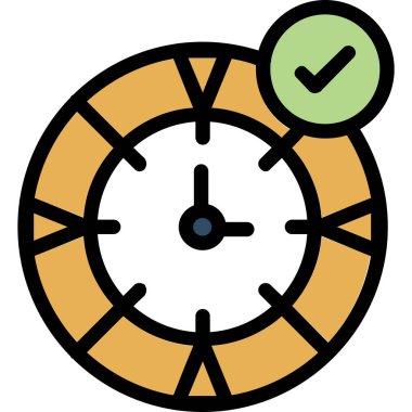 Saat simgesi. özet çizimi