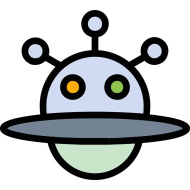 uzay uydu simgesi, renkli tasarım