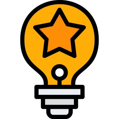 Fikir simgesi vektör illüstrasyonu