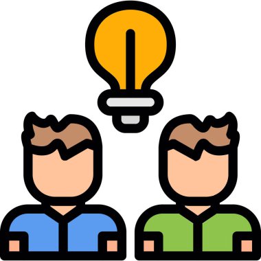 iş fikri yaratıcı simgesi - özet biçimi