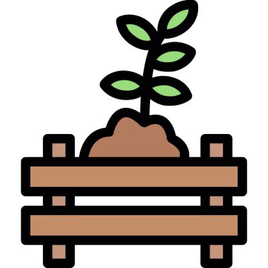 bitki simgesi vektör illüstrasyonu