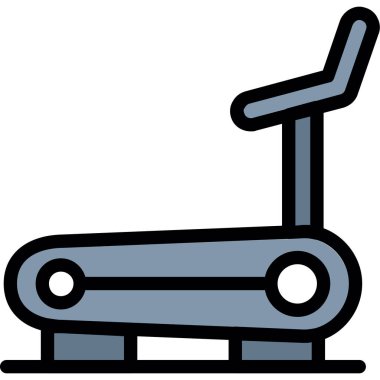 doldurulmuş egzersiz tezgahı fitness simgesi - özet biçimi