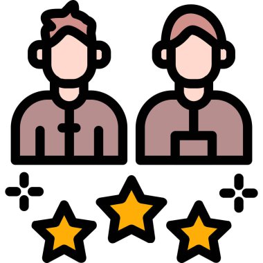 Müşteri servisi. Web simgesi basit illüstrasyon