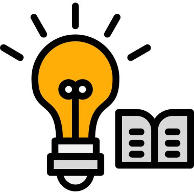 Ampul. Web simgesi basit illüstrasyon