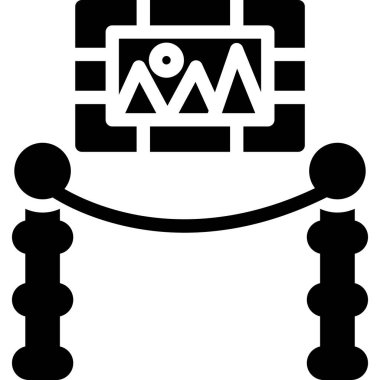 Bir köpek simgesinin vektör illüstrasyonu