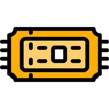 Güç dolgusu renk ana hatları vektörü