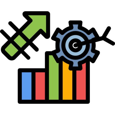 bar çizelgesi simgesi, vektör illüstrasyon tasarımı