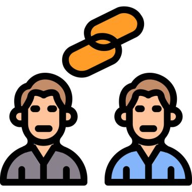 İnsan simgesinin vektör illüstrasyonu