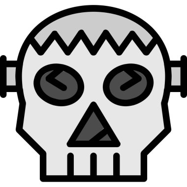 Ölü kafatası. vektör illüstrasyonu