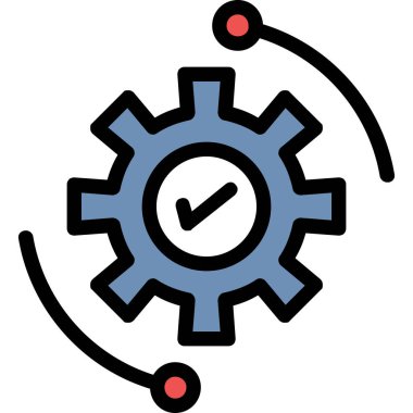 Simge ayarlanıyor. Web tasarımı için vektör simgesinin basit çizimi