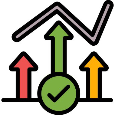 ok simgesi vektör illüstrasyonu