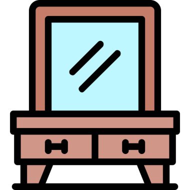 mobilya kutsal kişilerin resmi, vektör çizim