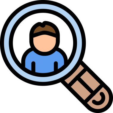 Ara. Web simgesi basit illüstrasyon