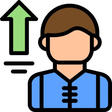 İnsan Avatar. Basit illüstrasyon