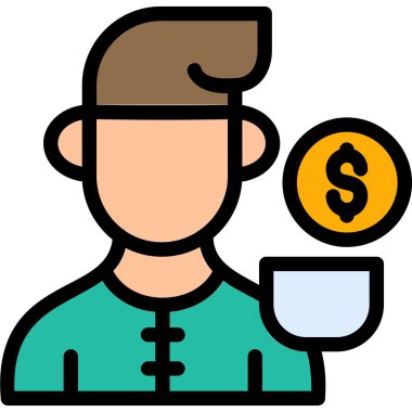 Para kupası iş simgesi