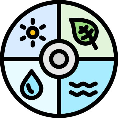 Dolu iklim sıcaklığı tahmin simgesi - özet biçimi