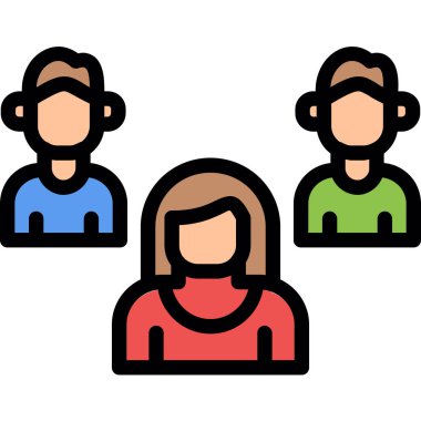 Grup simge vektör çizim