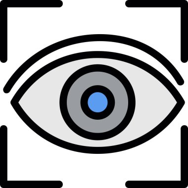 Göz. Web simgesi basit illüstrasyon