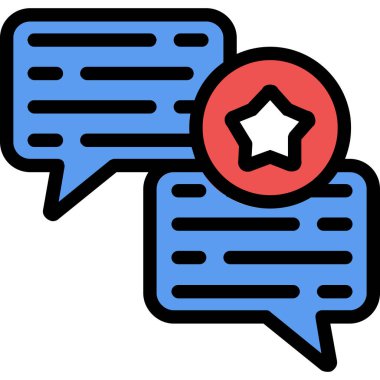 Konuş. Web simgesi basit illüstrasyon