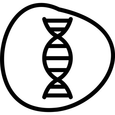 Genetik Harita Satırı Dolu, Basit Vektör Resimleri