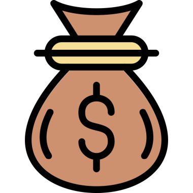 Dolar simgesi vektör illüstrasyonu