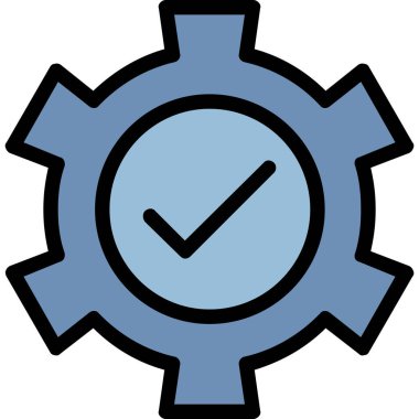 dişli ayarlama simgesi. ana hat dişli vektör simgesi