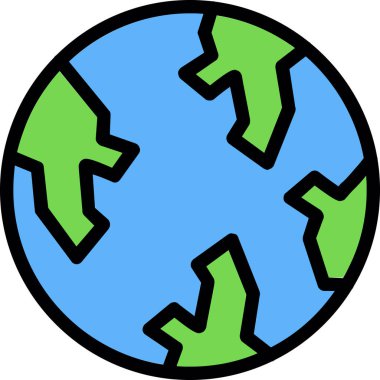 toprak simgesi, vektör illüstrasyonu