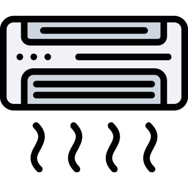 Saç kremi ikonu. Web için radyatör vektör simgelerinin özet çizimi