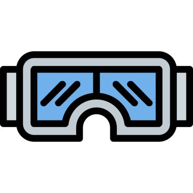 Gerçeklik. Web simgesi vektör illüstrasyonu