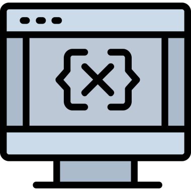 Web tasarım geliştirme simgesi - taslak biçimi