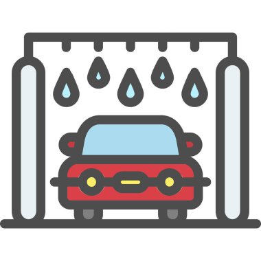 Araba Yıka vektör simgesi