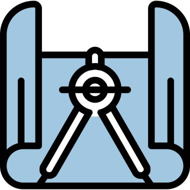 uydu anten simgesi. ana hatlı uydu vektör çizimi