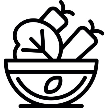 Taslak şeklinde kase ikonu