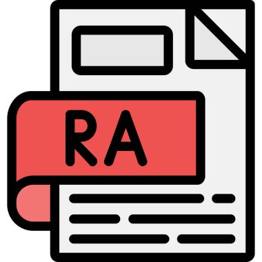 dosya biçimi simgesi, vektör illüstrasyonu