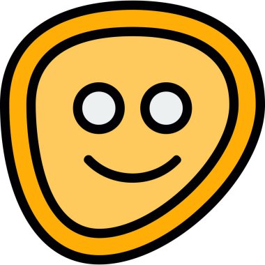 yüz simgesi simgesi. tasarım tasarımı ana hatları vektör çizimi