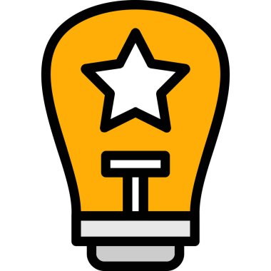 ampul simgesi vektör illüstrasyonu