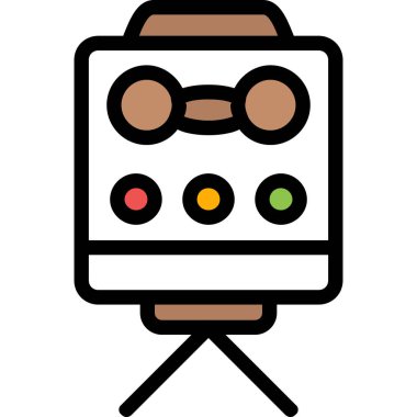 Kontrolör. Web simgesi basit illüstrasyon