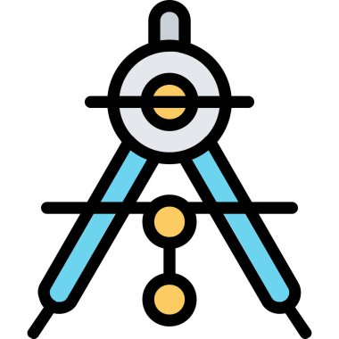 Uydu Simgesi, vektör illüstrasyonu