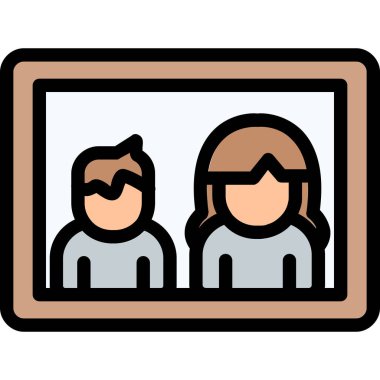 iş insanları grup simgesi - özet biçimi