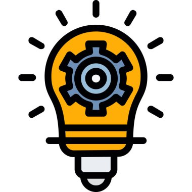 ampul simgesi vektör illüstrasyonu