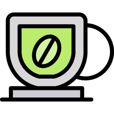 Kahve kupası. Basit tasarım