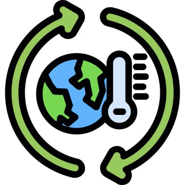 küresel ısınma dünyası simgesi
