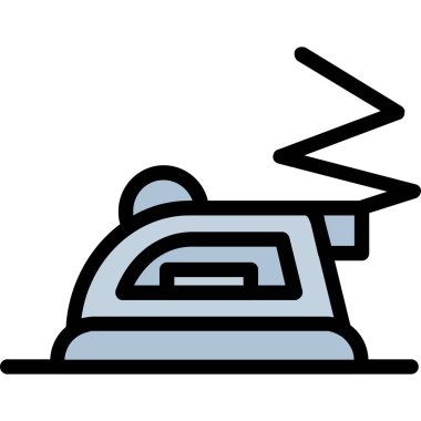 Elektrik ısıtıcısı, illüstrasyon, vektör, beyaz arkaplan.