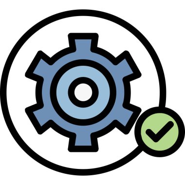 dişli simgesi vektör illüstrasyonu