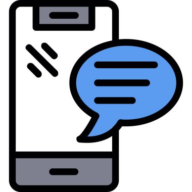 ileti iletisi iletişim simgesi ana hat biçiminde