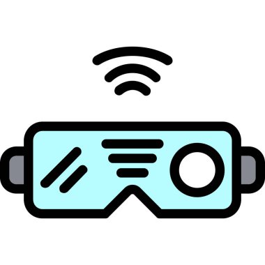 Vr. Web simgesi basit illüstrasyon