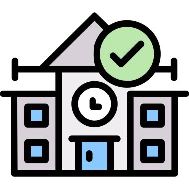 ev simgesi, vektör illüstrasyonu