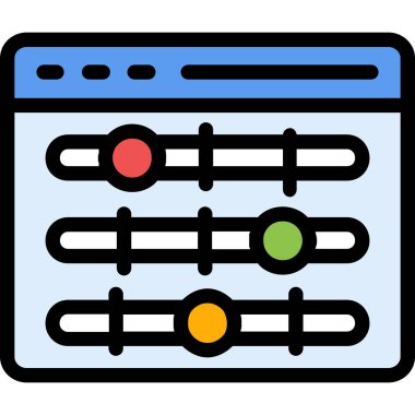 Tarayıcı internet ağı simgesi - taslak biçimi