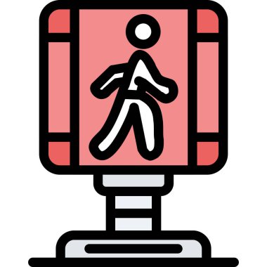 Yaya geçiş yolu simgesi, ana hat biçimi